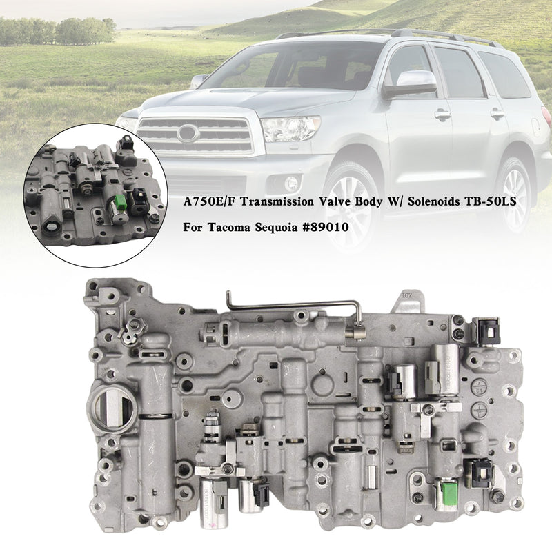 A750E/F Transmission Valve Body W/ Solenoids TB-50LS For Tacoma Sequoia