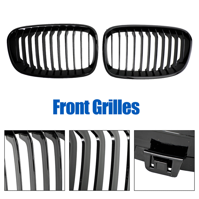 2012-2014 BMW 1 Series F20 F21 2PCS Front Bumper Kidney Grill Grille