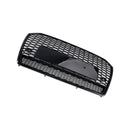 RS6 Style Honeycomb Mesh Front Grille Grill Fit Audi A6 S6 C7 2016-2018 Black