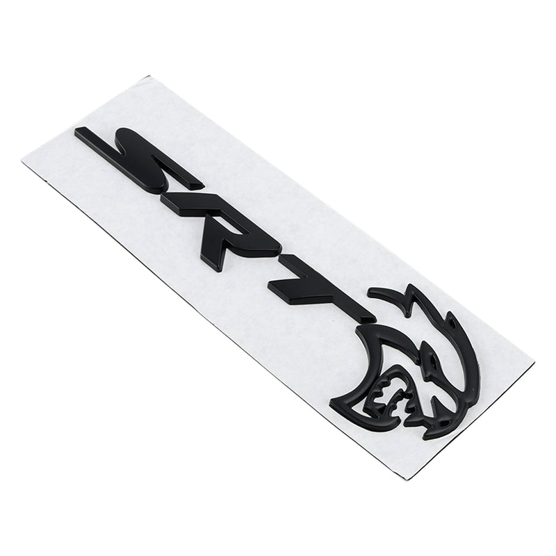 Rear Tailgate SRT Hellcat Decal Emblem for Challenger Trunk Lid Badge Black