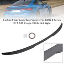 Carbon Fiber Look Rear Spoiler For BMW 4 Series G22 G82 Coupe 2020+ M4 Style