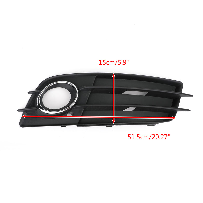 Pair Car Fog Light Grill Cover Left&Right For Audi A4 B8 S-Line S4 2008-2012