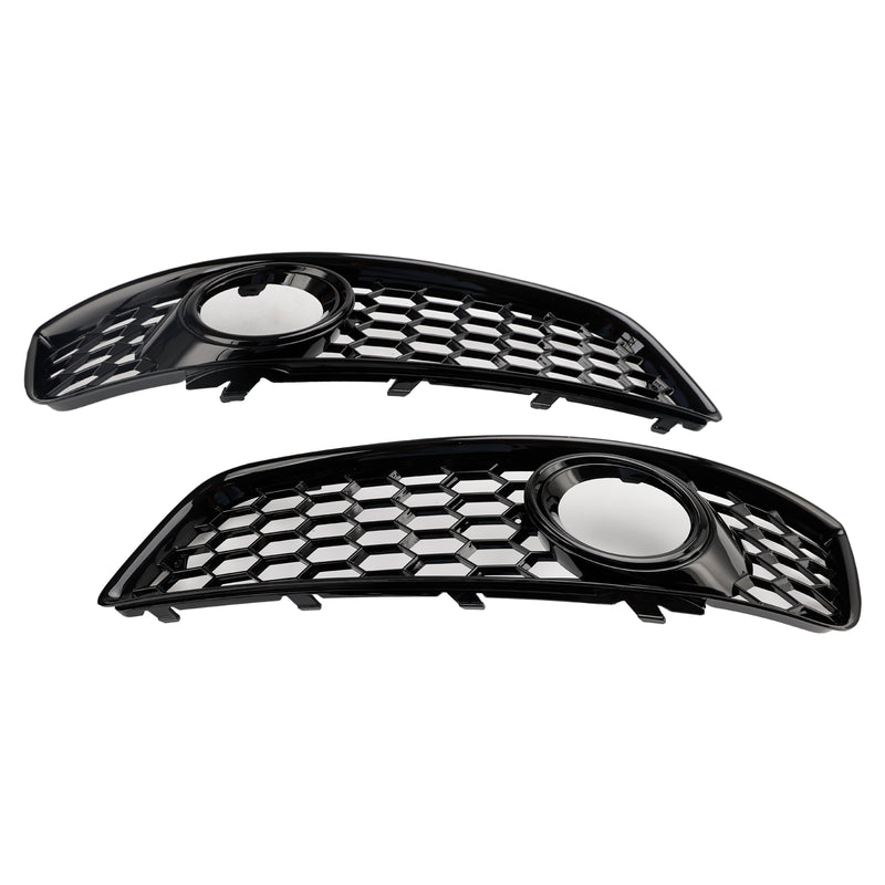 Audi A3 8P 2009-2013 Honeycomb Bumper Front Fog Light Grill Grille Cover