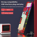 104Key Wired Mechanical Linear Switch Gaming Keyboard With Blue Switch RGB Light