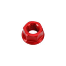 6 Pack Aluminum Rear Sprocket Flange Nuts M10X1.5mm Red For Motorcycle Bike