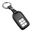 Leather Silicone Car Key Case Cover With Buckle For Honda