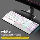 K1000 Mechanical Keyboard Wired 104key Red Switches for PC Chroma RGB Wrist Rest