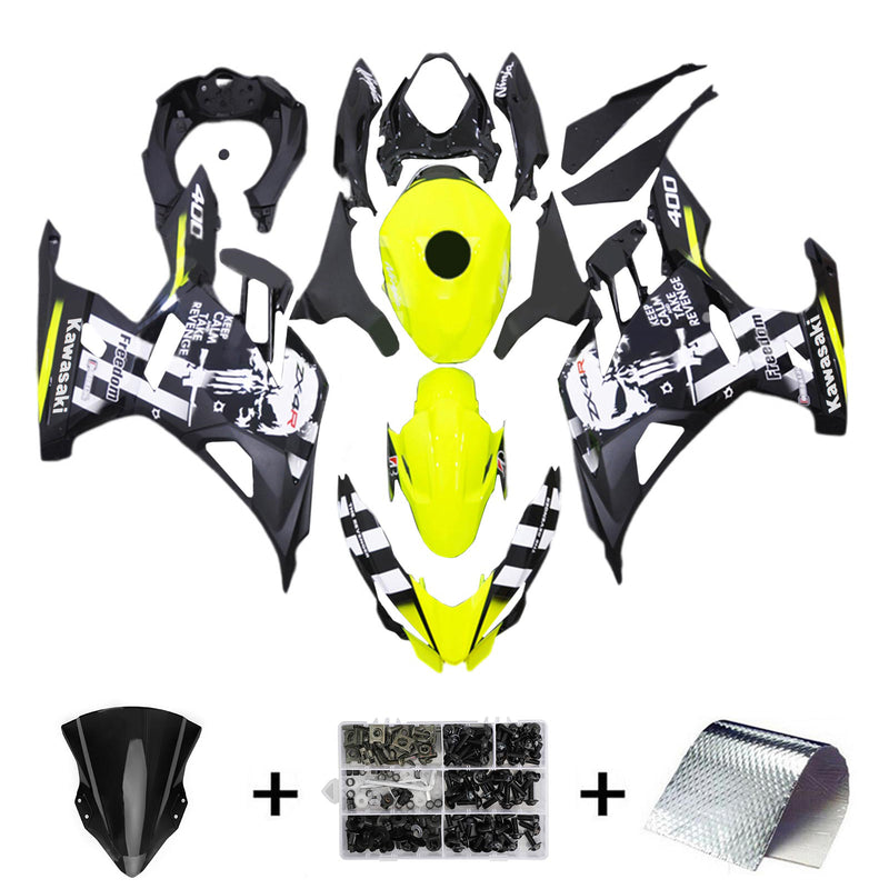 Amotopart Kawasaki EX400 Ninja400 2018-2023 Fairing Kit Bodywork Plastic ABS