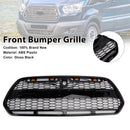 Gloss Black Front Bumper Grille Grill Fit Ford Transit MK8 2015-2018 Raptor W/LED