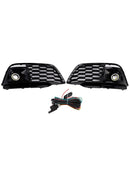 2018-2022 Fit Audi Q5 SQ5 Fog Light Grille Cover 80A807680L Pre-Facelift W/ACC