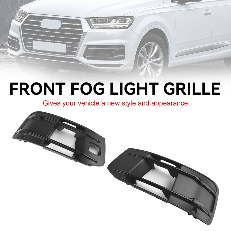 Audi Q7 2016-2019 Front Bumper Cover Fog Light Bezel Insert Grill Grille