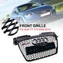 Audi TT TTS 2006-2014 RS Style Front Honeycomb Grille Grill Gloss Black