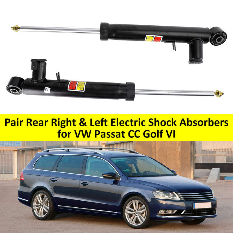 VW EOS 1F7, 1F8 2009-2016 Pair Rear Right & Left Electric Shock Absorbers 1K0512010H 1K0512009H 1K0513046B 1K0513045B