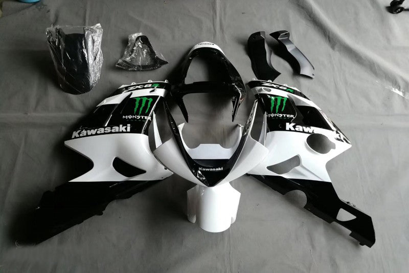 Amotopart Kawasaki ZX6R 636 2009-2012 Fairing Kit Bodywork Plastic ABS