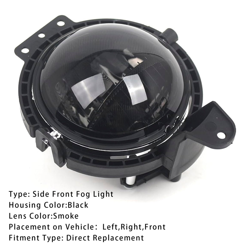 1 Pcs Front Bumper Fog Light For Mini R55 R56 R58 R59 R60 63172751295 Smoke Lens