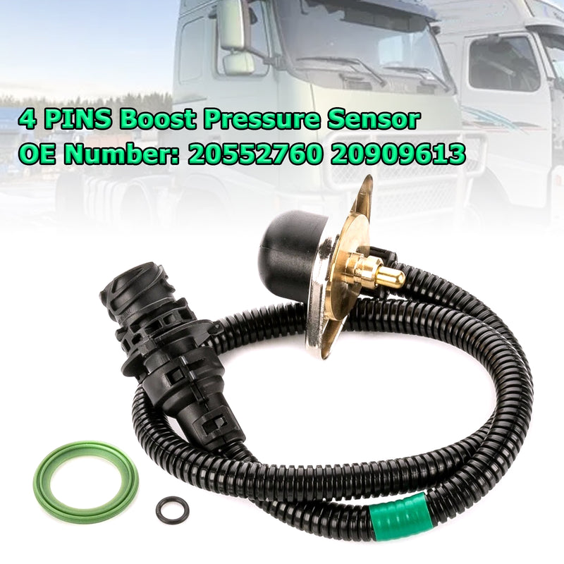 4 PINS Boost Pressure Sensor 20552760 20909613 For Volvo FH16 FL6 FM10 FM7 FH12