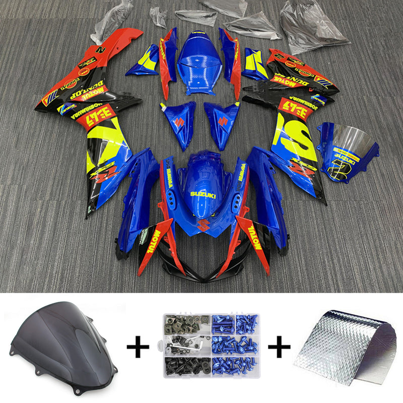 Amotopart  Suzuki GSXR 600/750 2011-2024 K11 Fairing Kit Bodywork Plastic ABS