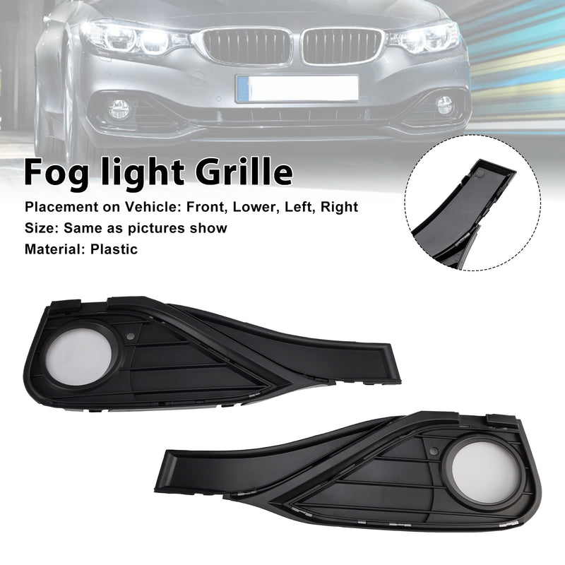Partially Open Grid Front Fog Light Grille 51117294831 Fit BMW F32 F33 F36 418D