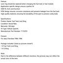 Fuel Tank Lock Ring Spectra 71722YH Fit Jeep Cherokee 1984-1996