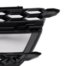 2PCS Front Fog Lamp Black Grille Grill Fit AUDI A5 S-Line S5 2013-2016