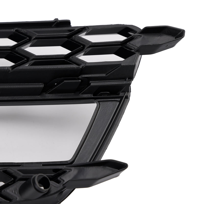2PCS Front Fog Lamp Black Grille Grill Fit AUDI A5 S-Line S5 2013-2016