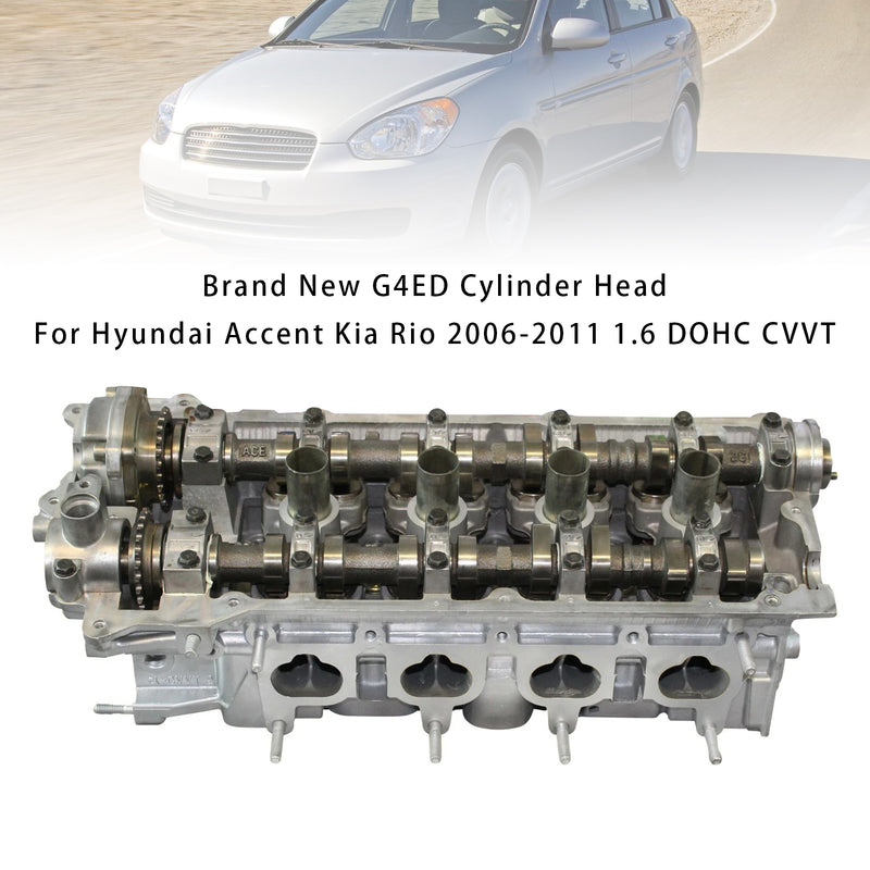 Brand New G4ED Cylinder Head For Hyundai Accent Kia Rio 2006-2011 1.6 DOHC CVVT