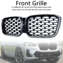 Diamond Glossy Black Front Bumper Kidney Grille Fit BMW X3 G01 X4 G02 2022-2025