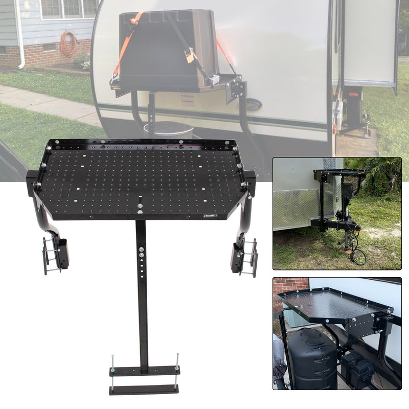 A-Frame Cargo Carrier For Outdoor and Generator Storage For RV Trailer Tray