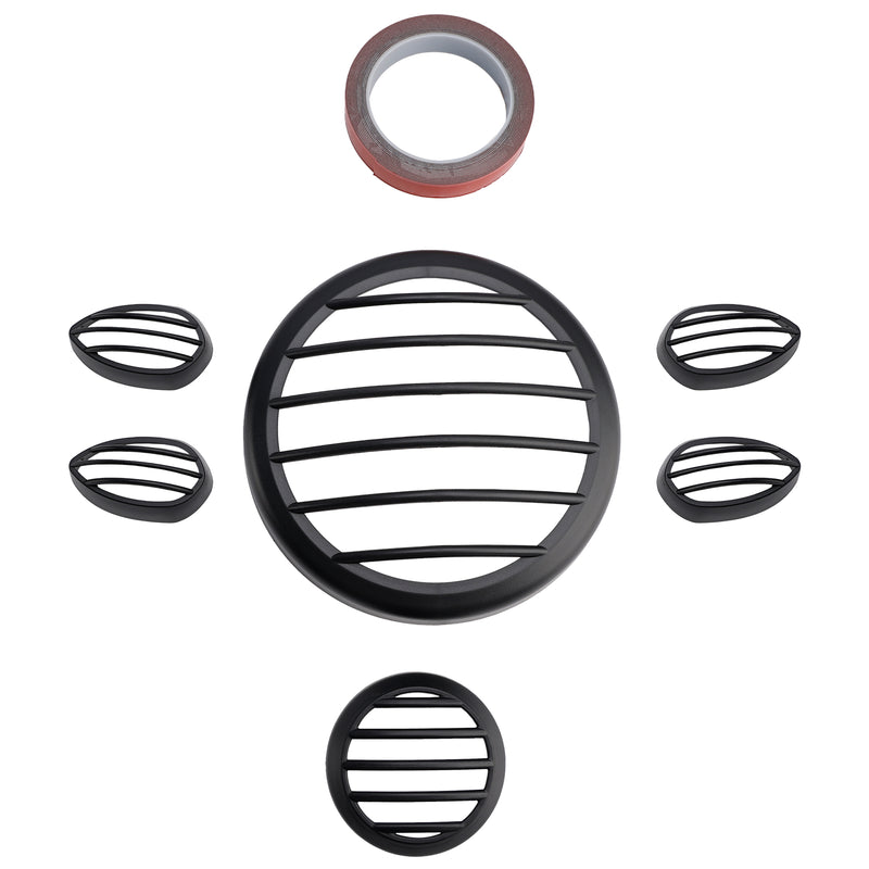 Headlight Guard Shield Cover Grille Black Kit Fit For Yamaha Pg-1 2023-2024