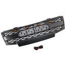 Black Front Bumper Grill Grille Fit Nissan Frontier 2009-2019 W/Led Lights