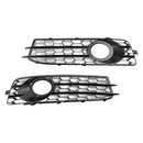 Audi A3 8P S-Line 2009-2012 Honeycomb Front Bumper Fog Light Grill Cover