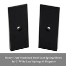 2PCS 2" Wide 4°Degree Steel Leaf Spring Degree Shims
