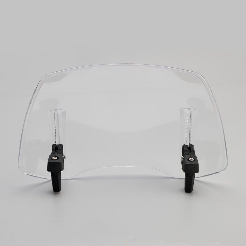 Universal Adjustable Windshield Clip On Wind Screen Deflector Extension Spoiler