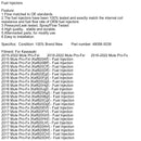 49056-0038 Fuel Injector For Kawasaki Mule PRO FX FXR FXT KAF820 KAF820 EPS