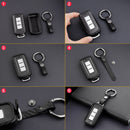 Leather Silicone Car Key Case Cover With Buckle For Mitsubishi