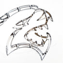 2x Hellcat Fender Side Emblem Badge Decal for SRT Hellcat Silver