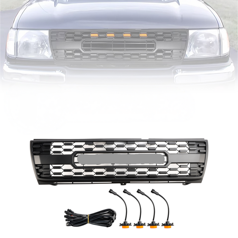 Toyota Tacoma | 1997-2000 | TRD PRO Grill Grille | LED light | Grey Letter