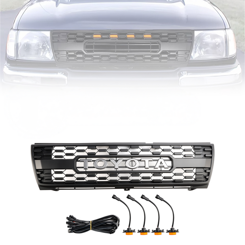 Toyota Tacoma | 1997-2000 | TRD PRO Grill Grille | LED light | Grey Letter