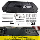 5" Soft Truck Topper Fit for Toyota Tacoma 2016-2023 4-Door