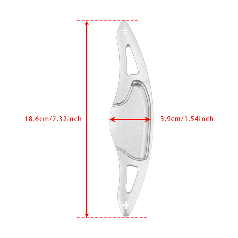Steering Wheel Paddle Shifter Extension For Honda FIT VEZEL HRV Aluminium Silver