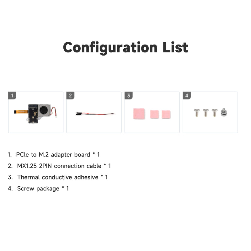 Raspberry Pi 5/5B PCIe to M.2 Adapter Board Radiator Fan Nvme Hard Disk Protocol