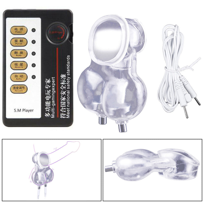 Electro Shock Penis Stretcher E-Stim Cage