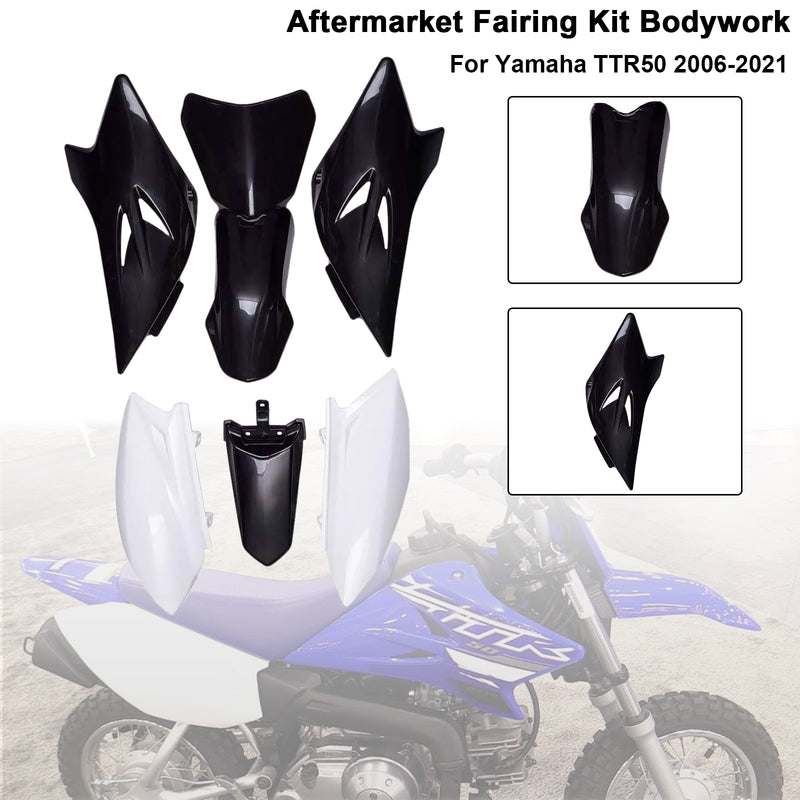 Body Plastic Kit Front Rear Fender Fairing For Yamaha TTR50 2006-2021