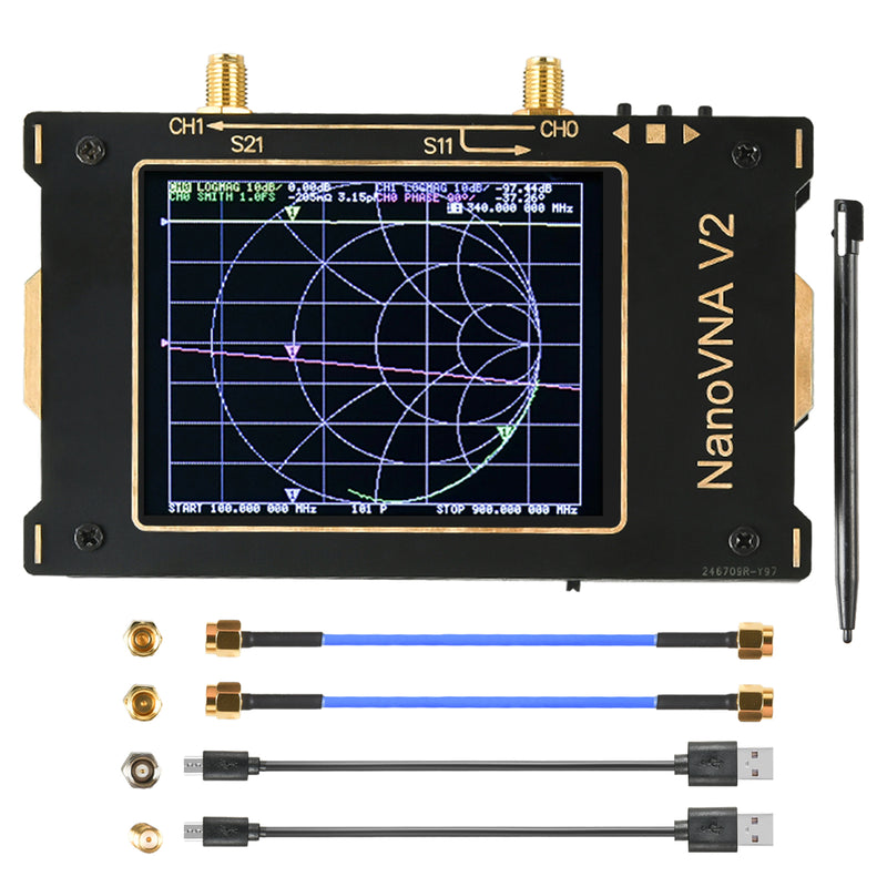 NanoVNA V2 3G 3.2" Vector Network Antenna Analyzer 50kHz-3GHz For Shortwave