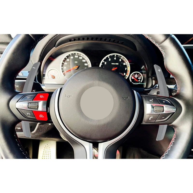 Paddle Shifter Extension For BMW F Series F30 F31 F32 F10 X3 X5 Aluminium Grey