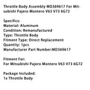 Throttle Body Assembly MD369617 For Mitsubishi Pajero Montero V63 V73 6G72