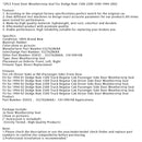 2PCS Front Door Weatherstrip Seal For Dodge Ram 1500 2500 3500 1994-2002