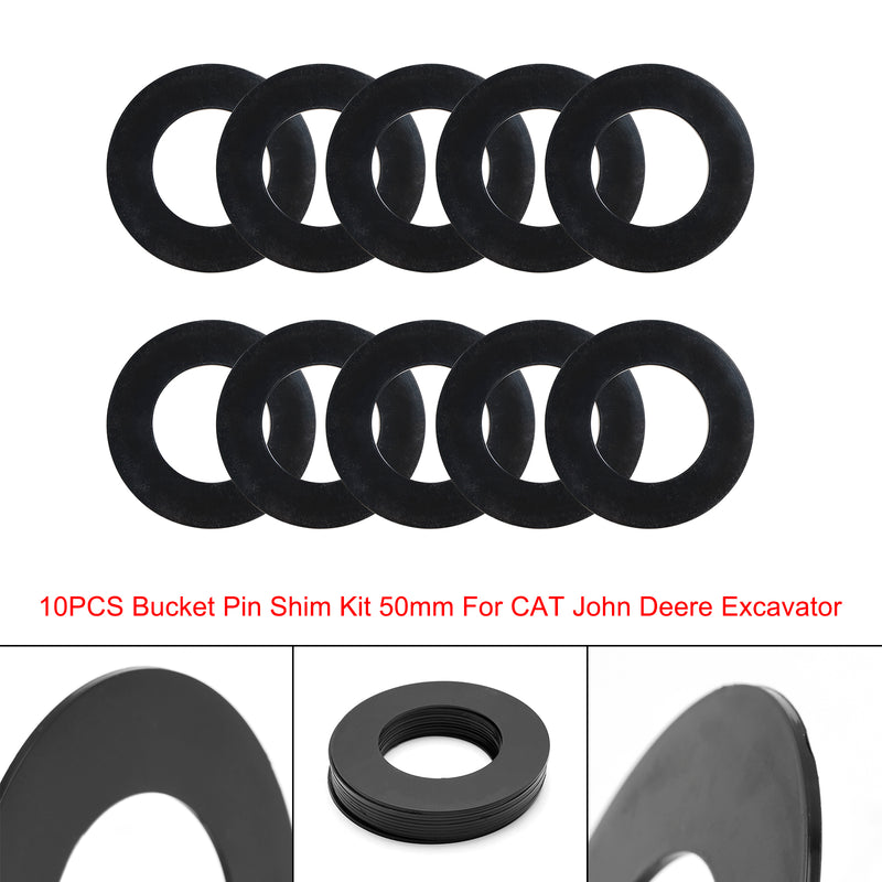 50MM Excavator Bucket Pin Shims Kit For Skid Steer Cat Bobcat John Deere