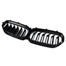 Matte Black Dual Slats Front Kidney Grille For BMW G30 G31 LCI 2021-2024