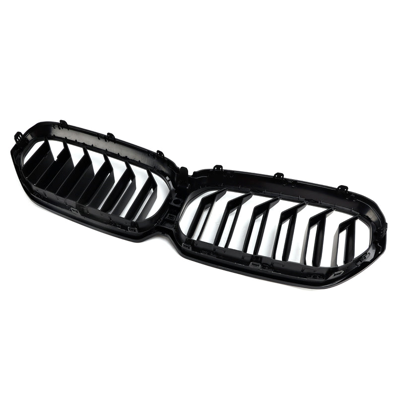 Matte Black Dual Slats Front Kidney Grille For BMW G30 G31 LCI 2021-2024